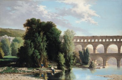 Vista del Pont du Gard, 1859 de Henri Marie Poinsot